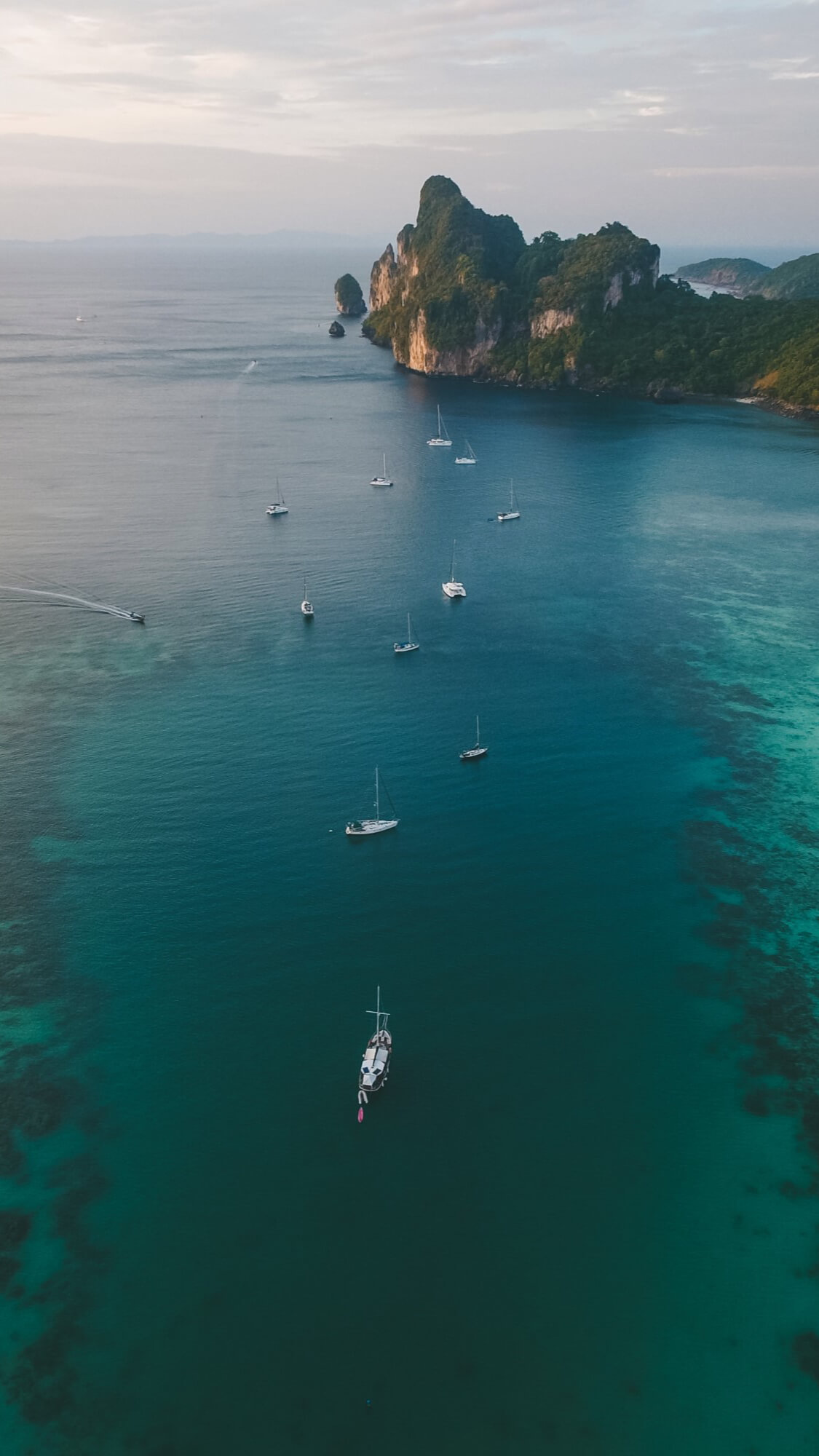 Yacht on the ocean